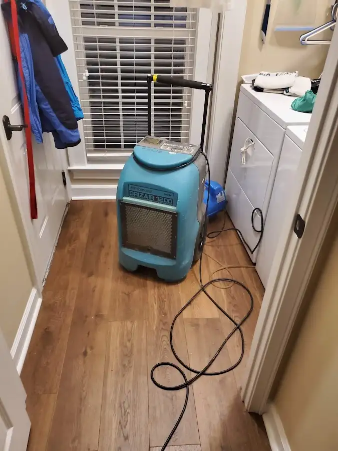 Commercial dehumidifier deployed for Flood Damage Cleanup in Southgate