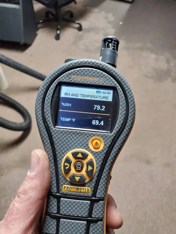 Moisture meter humidity assessment for Fire & Smoke Damage Restoration in Southgate