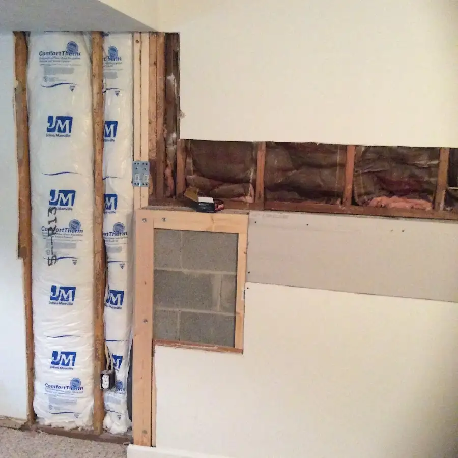 Wall insulation replacement during Contents Cleaning & Restoration in Southgate